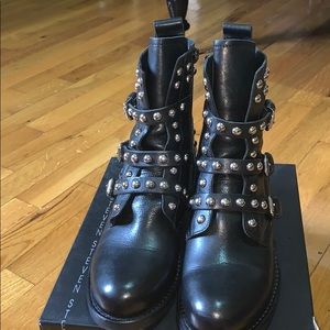 Steve Madden Italian Leather Studded Boots